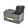 Genware Table Caddy Dark Olive 24.5 x 15.5 x 12.5cm,