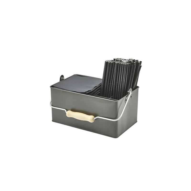 Genware Table Caddy Dark Olive 24.5 x 15.5 x 12.5cm,