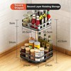 360° Rotating Countertop Organizer for Kitchen Storage – Space-Saving Metal