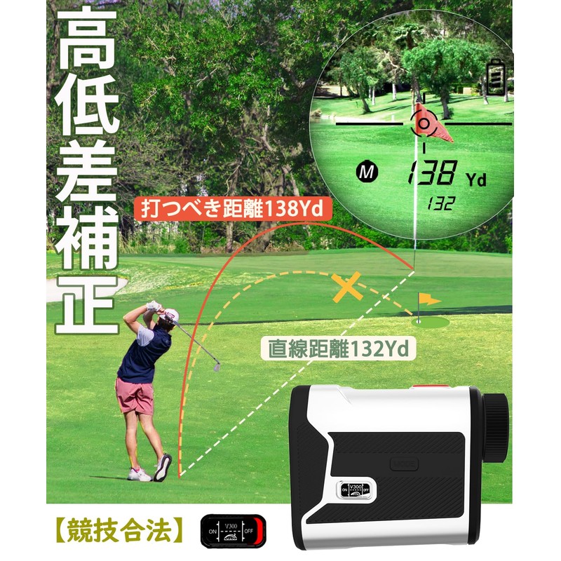 Raythor (Reiso) Golf Laser Rangefinder Ultra Compact 800yd Compatible Flag