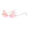 WDZAYXC Dragonfly Sunglasses, Butterfly Sunglasses, Dragonfly Wings Sunglasses for Women