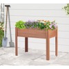 40x20x31 inch Raised Garden Bed with Legs, Elevated Wooden Planter