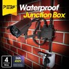 PEBA Junction Box IP68 Waterproof Cable Connector Outdoor 4-Way Connection