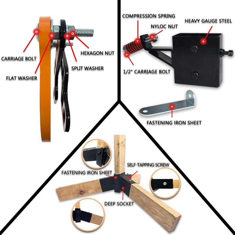 Highwild Target Stand System AR500 Steel Target Complete Kit -
