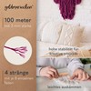 goldmariechen® Premium Macrame Yarn (Berry) | 3 mm x 100