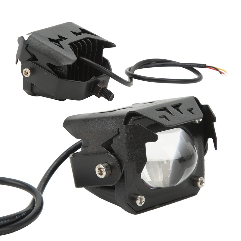 LED Electric Bike Light Aluminum Alloy High Brightness Bicolor Lens