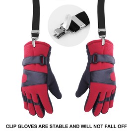 Healeved 2pcs adult mitten Steel Glove Clips winter mittens mitten holders Winter Mitten Clips Kids Gloves Clips mitten clips for adults Hat Clips Bib Clips storage clip baby adjustable