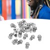 20PCS Beard Beads with Holes Dreadlock Ornaments DIY Vikings Beard