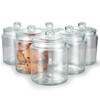 Layhit 6 Pcs Glass Jars 30 oz Candy Jar with