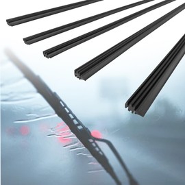 Windscreen Wiper Rubber Replacement Universal Wiper Rubber Windscreen Wipers Car Windscreen Wiper Replacement Wiper Blades for All Windscreen Wiper Rubbers Pack of 5