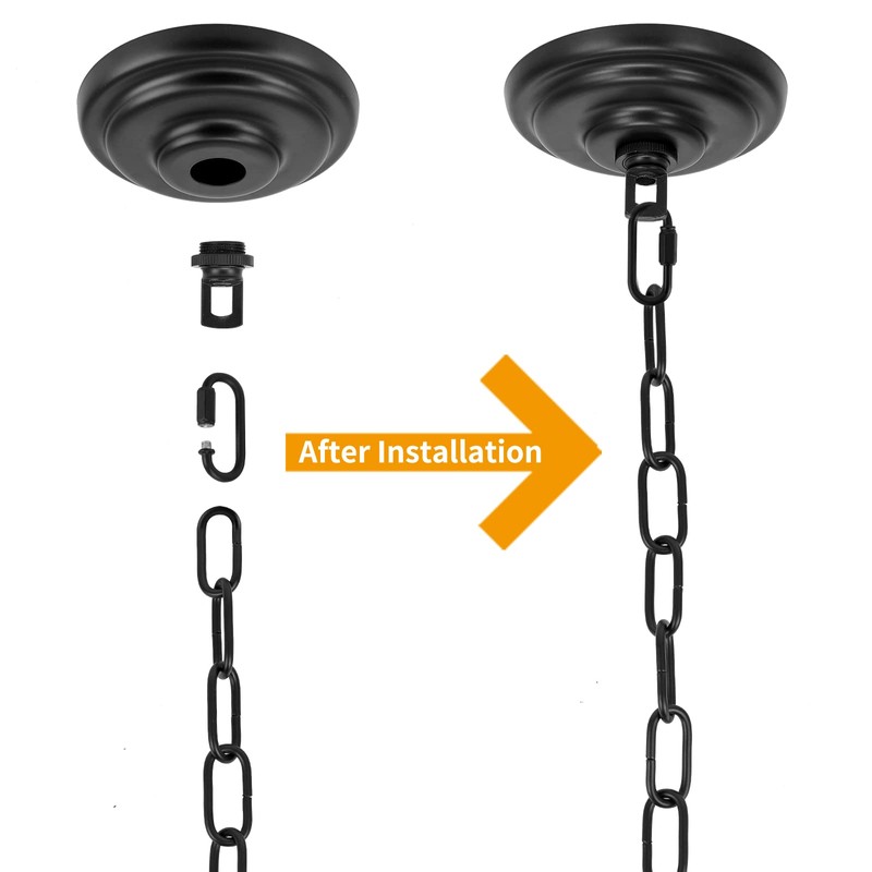 SHENGQINGTOP Heavy Duty Light Fixture Canopy Kit 5.3 Inches Diameter