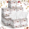 Fourluoo 12 Pack Spring Wildflowers Facial Tissues Cube Boxes 600