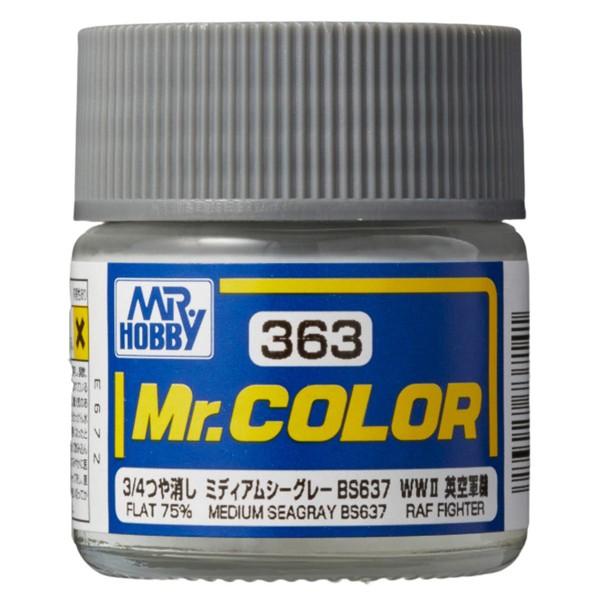C363 Medium Sea Gray (BS637), GSI Mr. Color