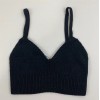 Free People You Wanna Brami Crochet Bra Top Black Size