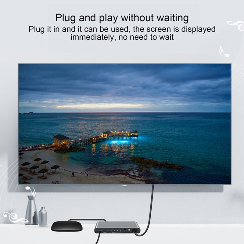 SWH51 5x1 HD Multimedia Interface Switcher 4K 60Hz 5 in