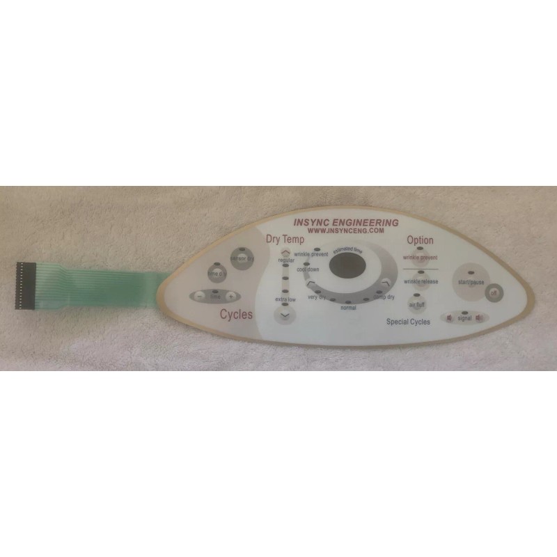 INSYNC Compatible Maytag Neptune Dryer User Interface keypad 22004444 33002536