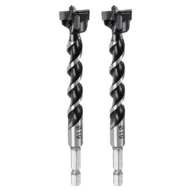sourcing map 2 Pcs Forstner Drill Bit 19mm (3/4") Dia YG8/C1 Tungsten Carbide Twist Wood Forstner Bits Hole Saw Auger Opener Cutter for Woodworking Drilling