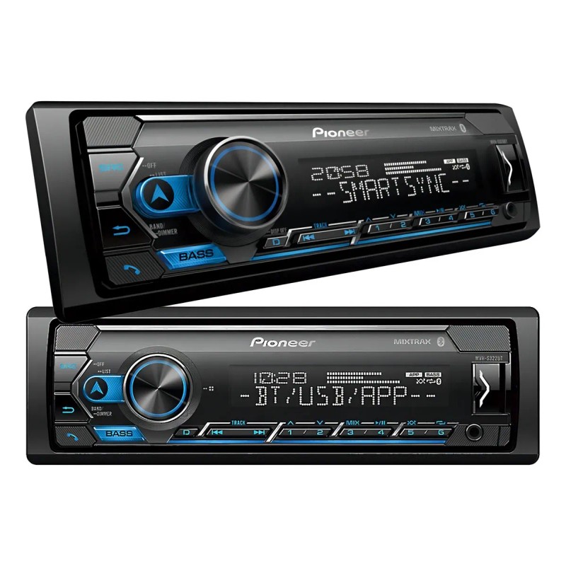 Autoestéreo para auto Pioneer MVH S325 con USB y bluetooth