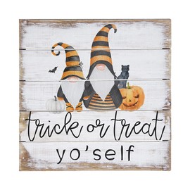 Simply Said, INC Perfect Pallets Petites - Trick or Treat Yo Self - 8 x 8 in Distressed Rustic Sign PET20988