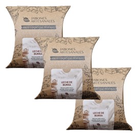 BLEN | 3 Pack Jabones Artesanales Leche de Burra | 100 g c/u