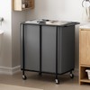 Chrislley Double Laundry Hamper with Wheels,200L Rolling Laundry Basket 2