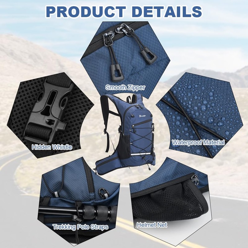 flintronic Hydration Backpack, Running Backpack & Trail Running Backpack, Ultralight