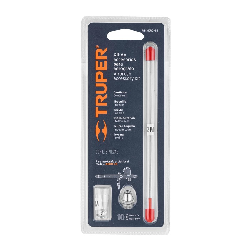 Truper RE-AERO-35, Repuestos para aerógrafo AERO-35, 5 piezas