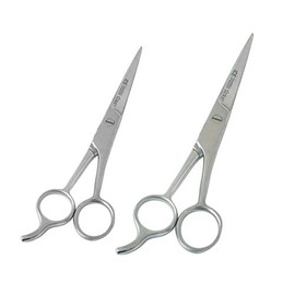 OdontoMed2011® 2 PCS PROFESSIONAL BARBER HAIR DRESSING SCISSORS 4.5" 5.5" HAIR CUTTING SCISSORS/BARBER SHEARS - ICE TEMPERED - STAINLESS STEEL ODM