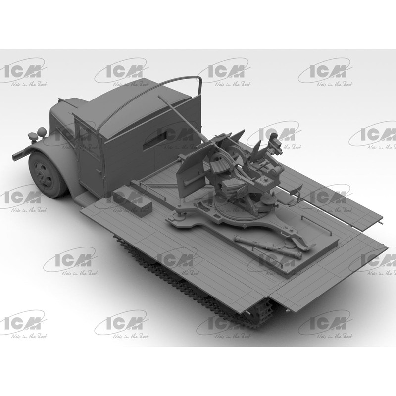 ICM 1:35 Sd.Kfz.3b with Flak 38 AA Gun