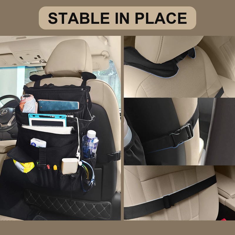 Unbranded Universal 14 Pocket Car Front Seat Organizer Laptop Files