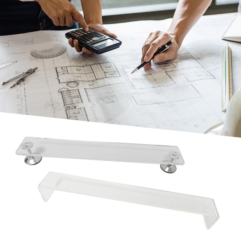 Artist Leaning Bridge 14.5inches Clear Hand and Wrist Rest Adjuatble