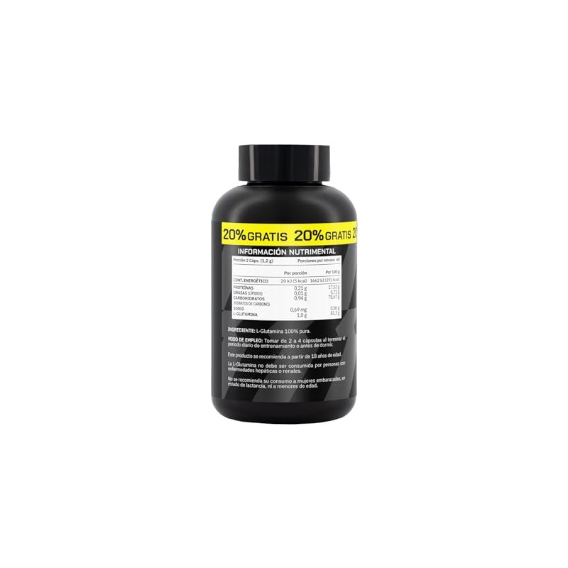 Prowinner Glutamina Suplemento Alimenticio 100 Pura Antioxidante Post Workout 120