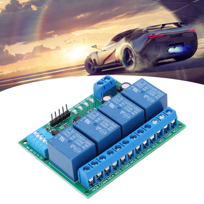 Relay Module DIP 4 Channel Control Board Switch Controller DC