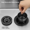 LQS Kitchen Sink Drain Assembly, Kitchen Sink Strainer with Deep