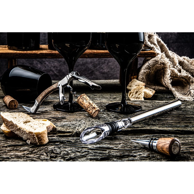 Laguiole Style de Vie Sommelier Corkscrew Set 6 Piece Oak