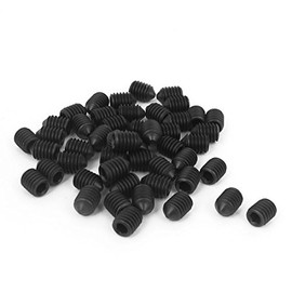 uxcell M6x8mm Hex Socket Set Cone Point Grub Screws 50pcs