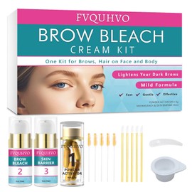 Decolorante De Cejas, Kit Decolorante De Cejas, Crema Aclaradora De Cejas Para Mujer, Kit De Crema Decolorante De Larga Duración Para Aclarar Cejas Oscuras, Rápido Y Fácil De Usar Para Todo Ti