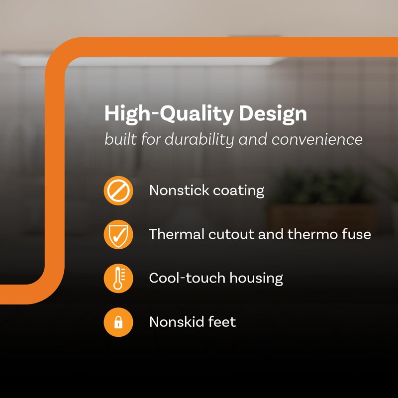 Complete Cuisine CC-PN1200 Panini Maker Sandwich Press with Nonstick Surface,