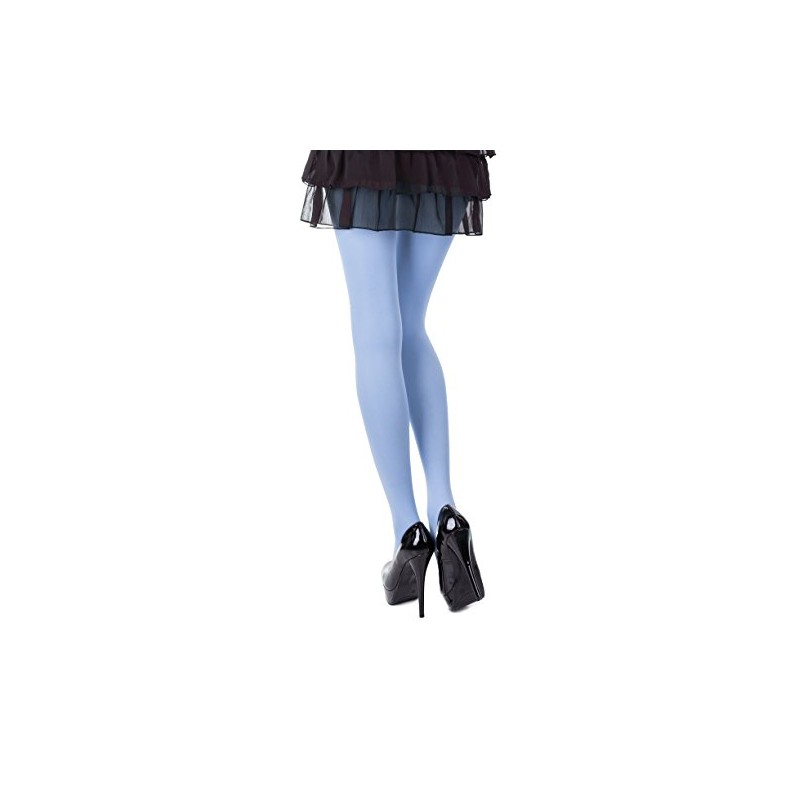 Romartex Women's Colourful Opaque 40 Denier Tights, L, light blue