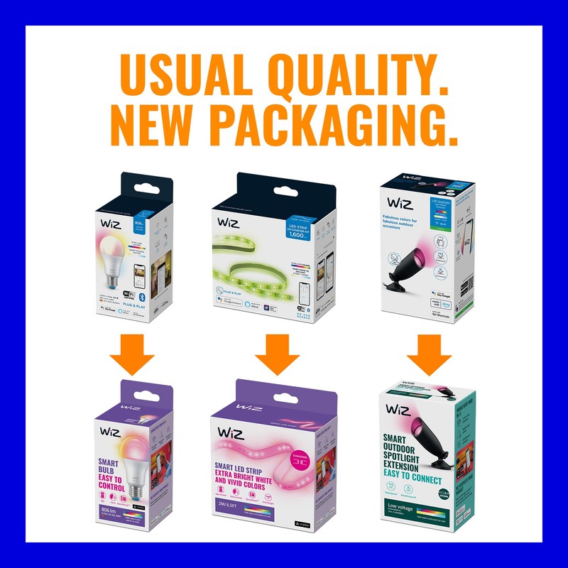 WiZ A60 E27 Filament Amber Bulb