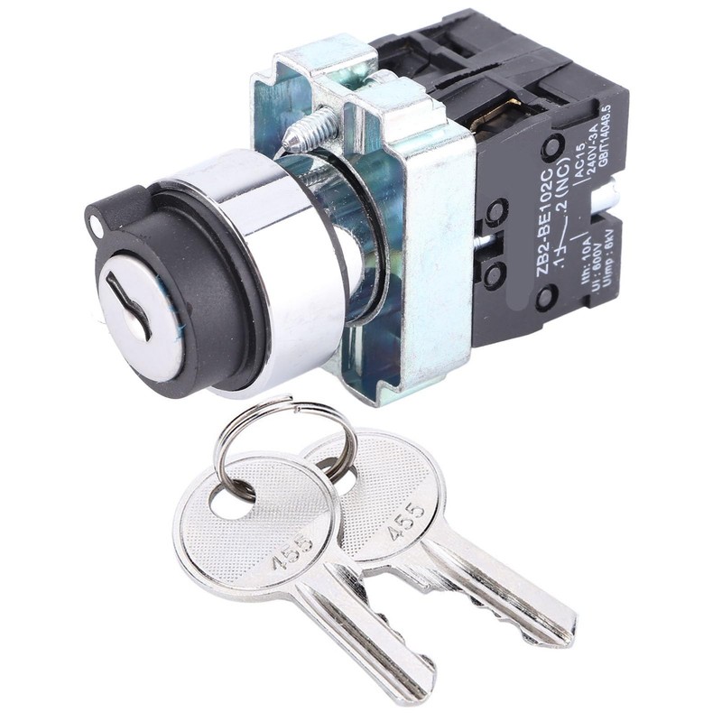 Jeanoko Key Switch ZB2-BE101 Oxidation-Resistant Key Switch + Key Conversion