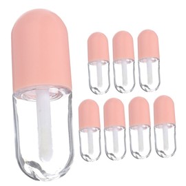 Mikinona 8pcs Lip Plumping Gloss Tubes Empty Lip Gloss Sample Bottles Makeup Supply Containers