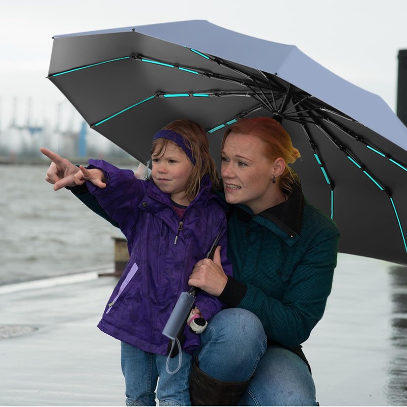 Repel Umbrella Windproof Travel Umbrellas for Rain - Easy Auto