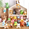 32 Pieces Mini Plush Animal Toys Small Safari Stuffed Toys