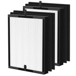 45i Replacement Filter Compatible with Alen BreatheSmart Flex and 45i Pure Air Purifier, 3-in-1 H13 True HEPA+ Activated Carbon Pre Filter, B4-Pure, 2 X True Hepa+4 X Carbon Filter