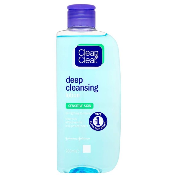 Clean & Clear Deep Cleansing Lotion for Sensitive Skin, 200ml,