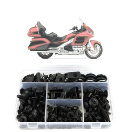 Xitomer - Juego completo de pernos de carenado, apto para Honda Gold Wing GL1800 2001 2002 2003 2007 2005 2006 2007 2008 2009 2010 2011 2012 2013 2014, kits de montaje ararar/ tuercas / Cierres/clips/ojales (negro)