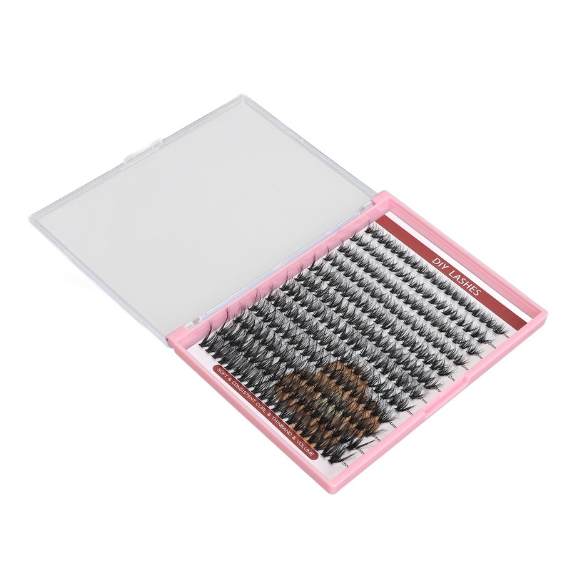 DIY Lash Extension Kit 240pcs Individual Eyelash 10‑16mm Clusters Eyelash