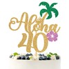 Decoración para tartas Aloha 40 Gold Glitter