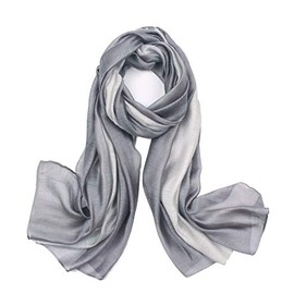 Sawekin Women's Summer Scarf / Stole, Colour Gradient Design, for Evening Dress, Festive / Wedding / Bridal Silk Scarf, Cotton Scarf for All Year Round -